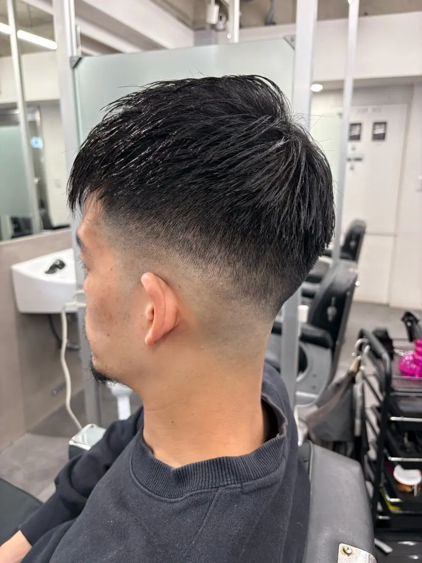 ショート カット パーマ 本間 颯太のヘアスタイル