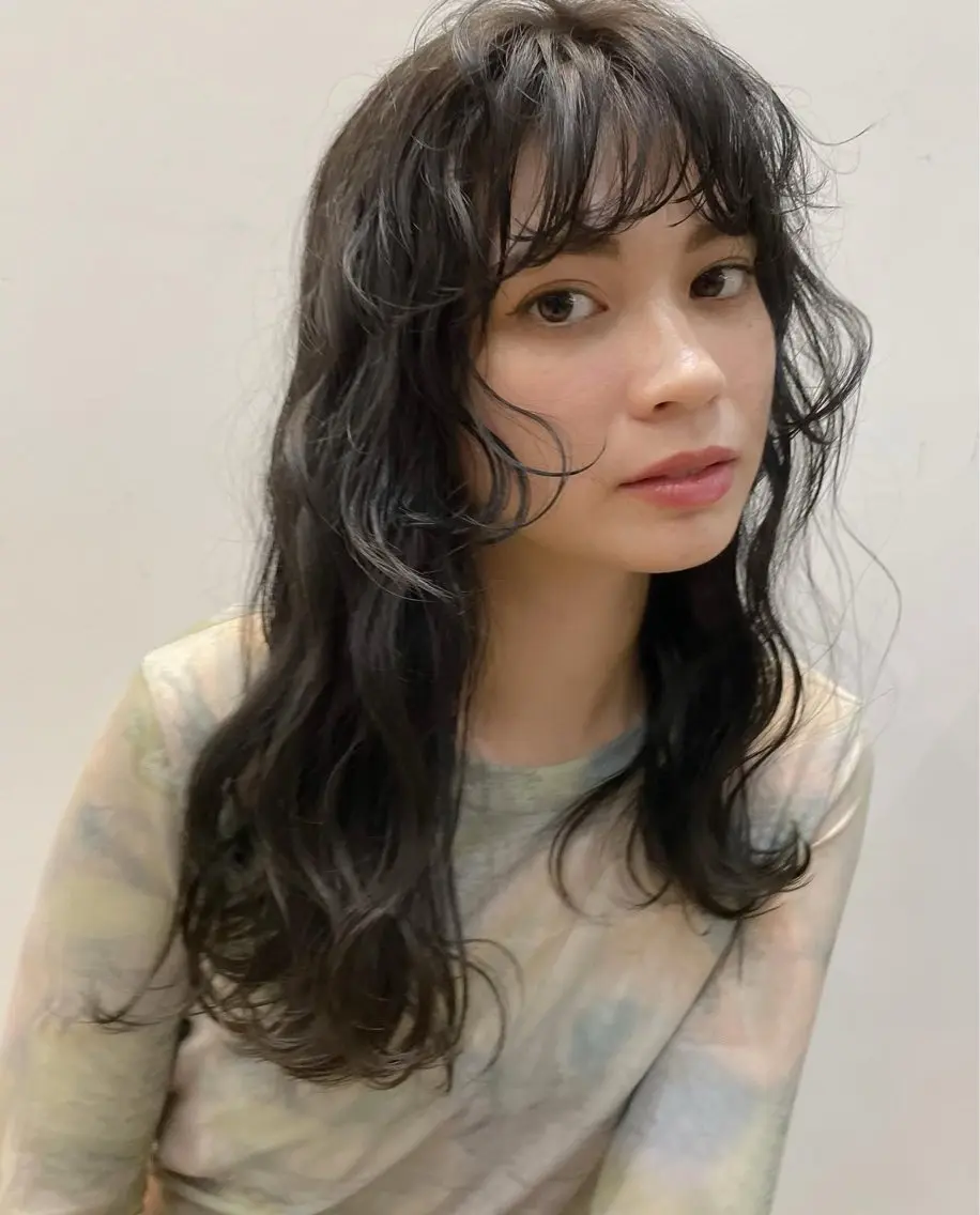セミロング パーマ セミロングパーマ 野田 尚Jr.スタイリストのヘアスタイル