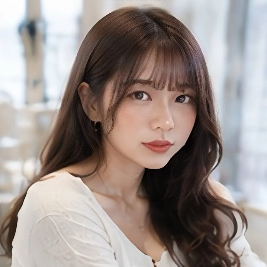ロング 縮毛矯正/レイヤー/ 前髪カット/おばかんのヘアスタイル