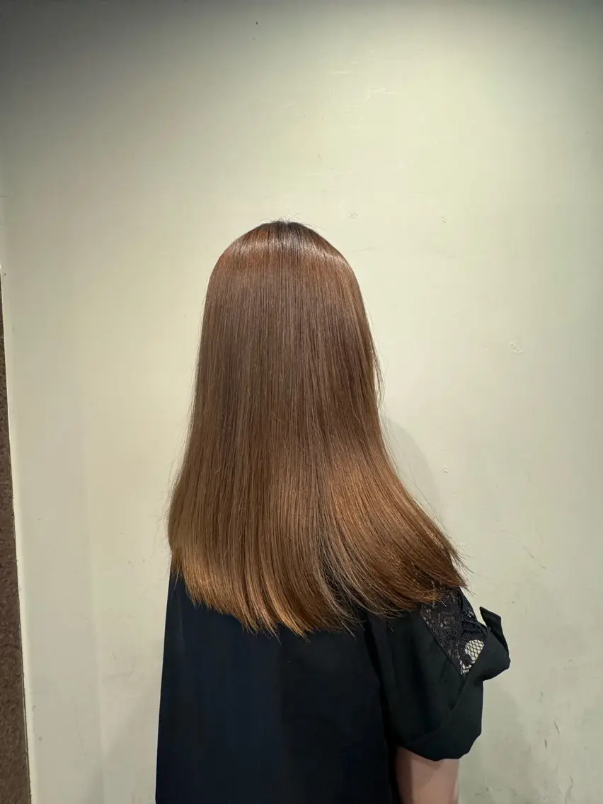 ロング 縮毛矯正 青海 サヤのヘアスタイル