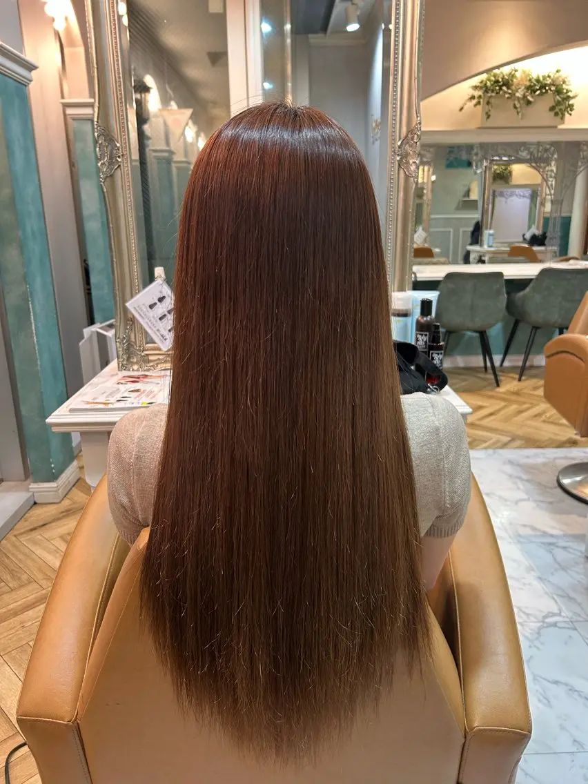 セミロング 🍒ハイレイヤー🍒 海外ヘア🍒Momoのヘアスタイル