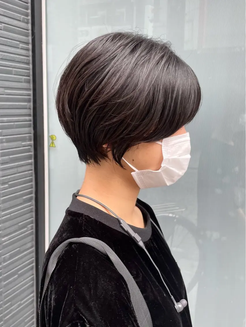 ショート カラー カット ヘアカラー トリートメント ショート/ボブ/ 透明感カラー/ほのかのヘアスタイル