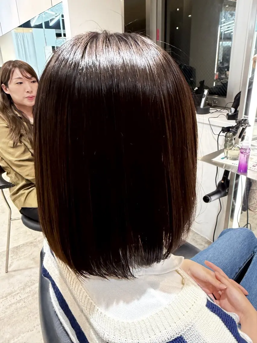 ミディアム パーマ 縮毛矯正 fifth 児玉達哉 当日予約🙆のヘアスタイル