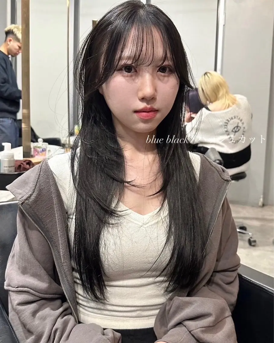 ロング カラー カット ヘアカラー トリートメント ヘアセット 🫧🇰🇷韓国ヘア レイヤー🐺Yutaのヘアスタイル