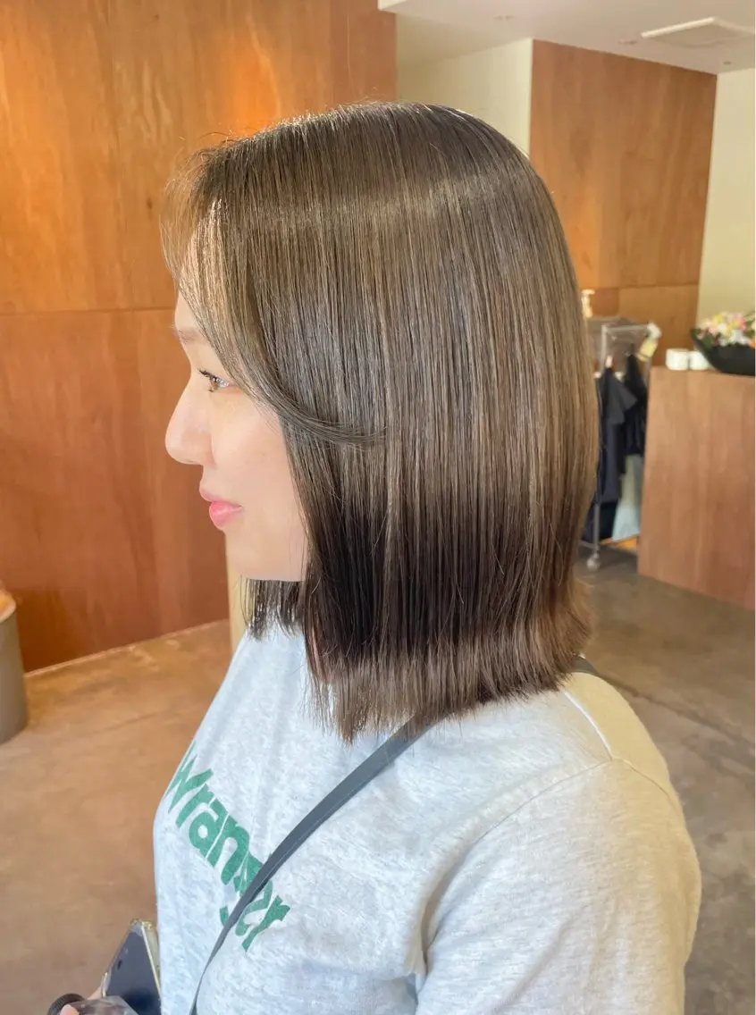 ミディアム ヘアカラー トリートメント yukii しまむら のぞみのヘアスタイル