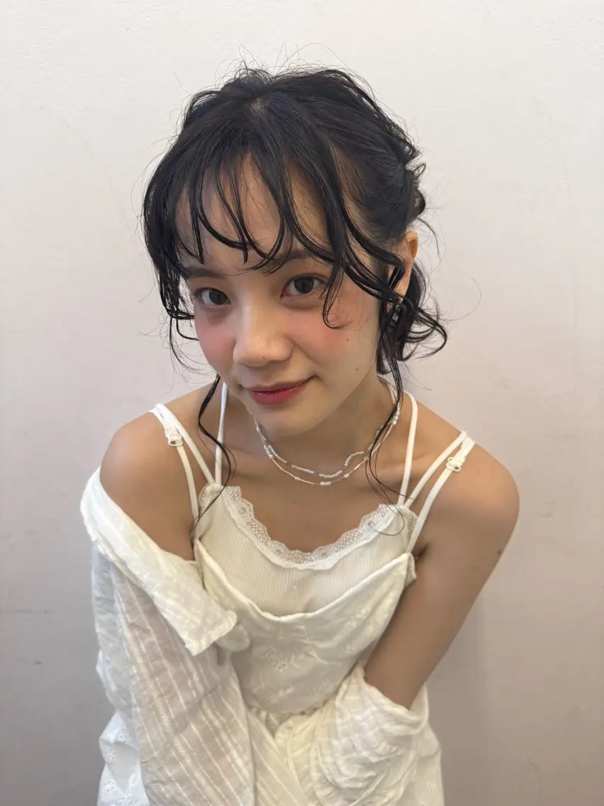ロング カラー カット ヘアカラー トリートメント 透明感カラー/ 小顔カット/ミヅキのヘアスタイル