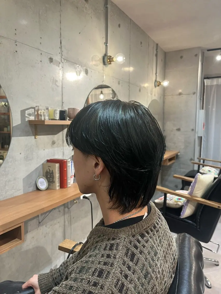 ショート カラー メンズ メンズハイライト マッシュウルフ マッシュ シースルーマッシュ メンズウルフカット 🌀メンズパーマ🌀 🐏丸山祐宇🐏のヘアスタイル
