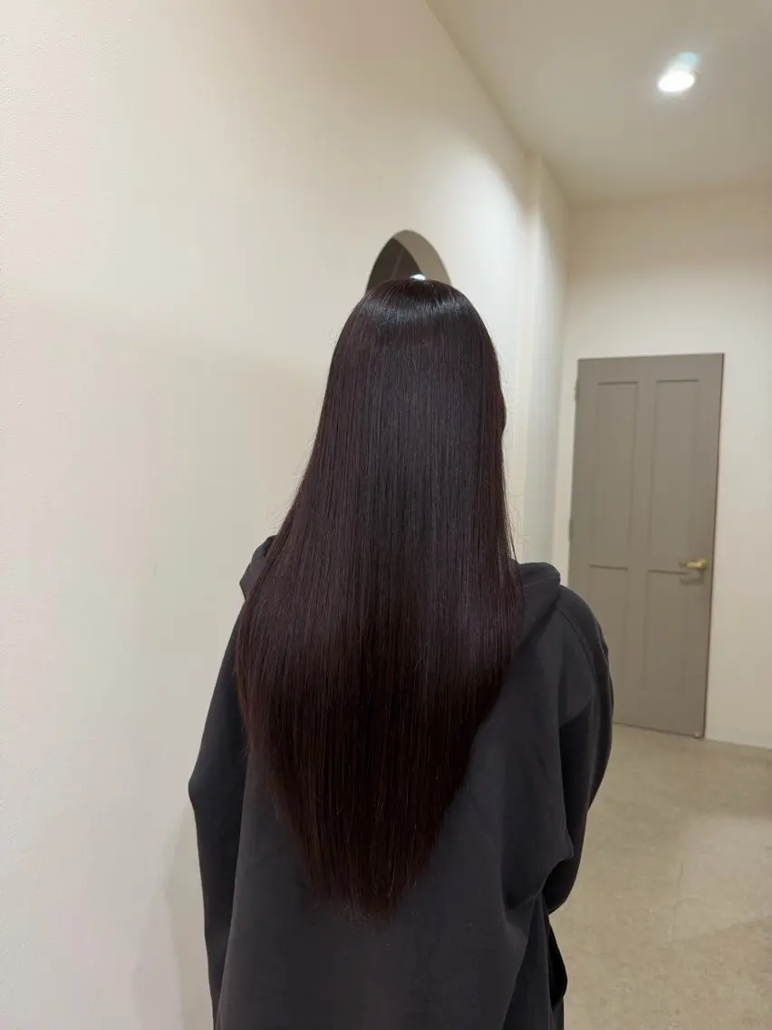 ロング 綾香/暗髪 /透明感カラー💜のヘアスタイル