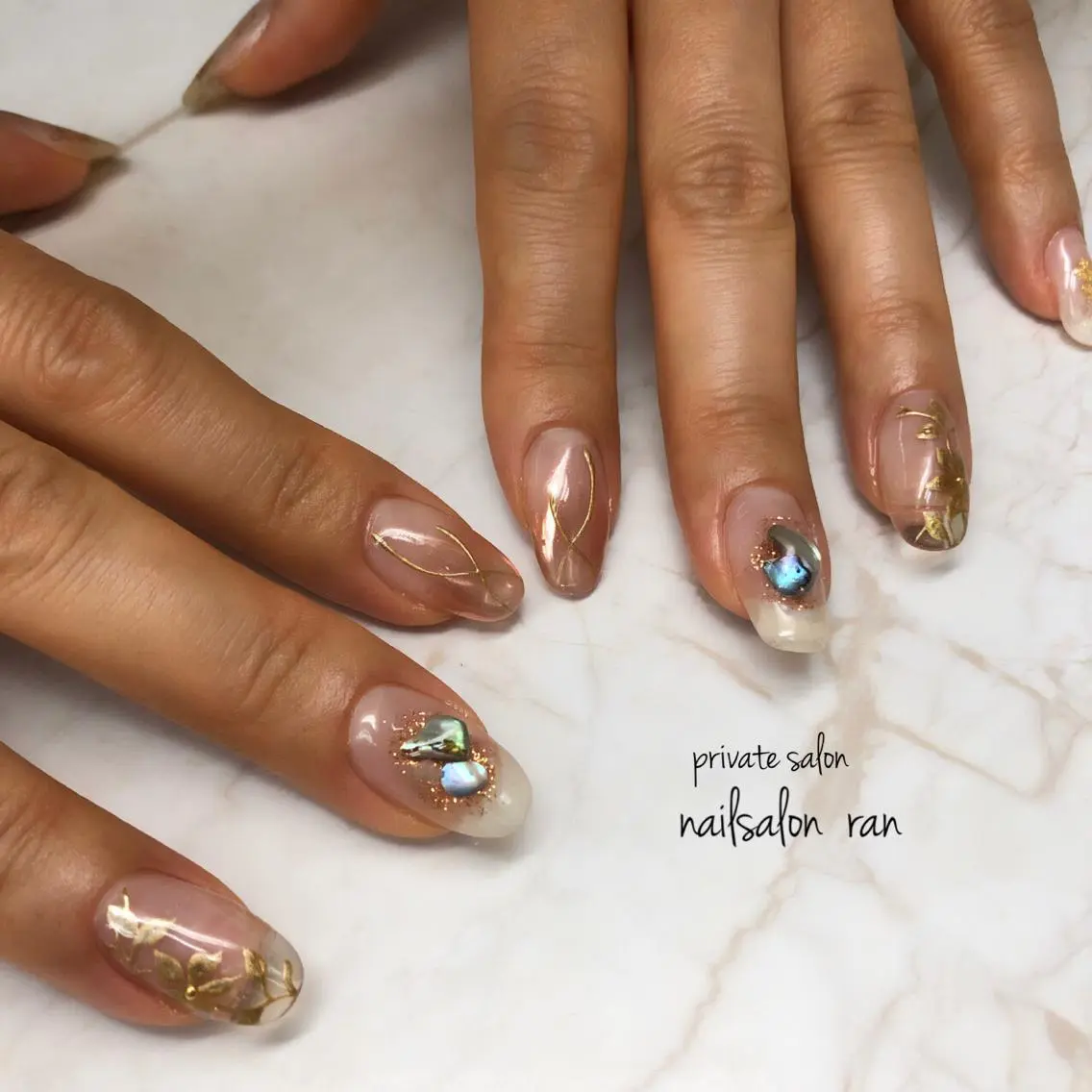 ネイル 持ち込み nailsalon ranのネイルデザイン