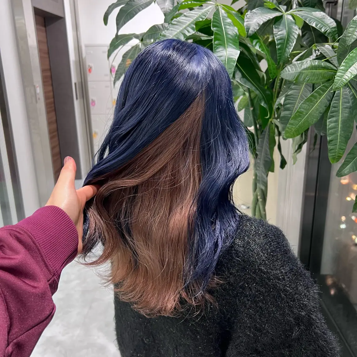 ミディアム カット ヘアカラー 🫧レイヤーカット ・ハッシュ🫧龍星のヘアスタイル