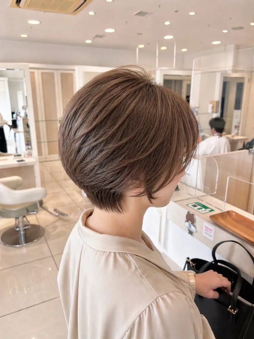 ショート カラー カット ヘアカラー トリートメント 金子 直樹のヘアスタイル