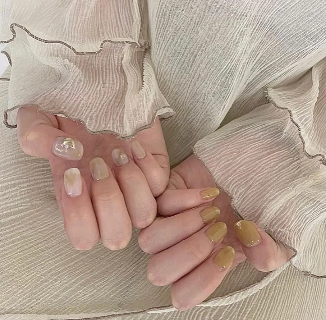 ネイル ピスタチオネイル . .のネイルデザイン