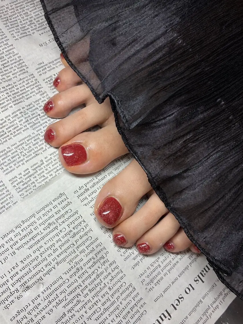 ネイル フットネイル マグネットネイル shiki_nail 🪐のネイルデザイン