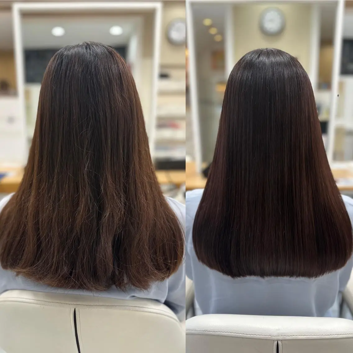 ロング パーマ 縮毛矯正 トリートメント 髪質改善/縮毛矯正 /レイヤーカット岡部のヘアスタイル