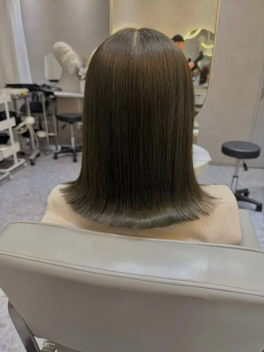 ミディアム カラー カット ヘアカラー トリートメント 🎀髪質改善/艶髪/ 艶カラー🎀浅田涼風のヘアスタイル