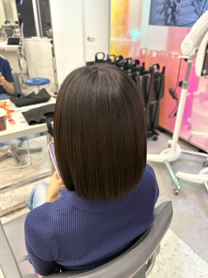 ミディアム カラー ヘアカラー トリートメント カットモデル/渋谷 ソナのヘアスタイル