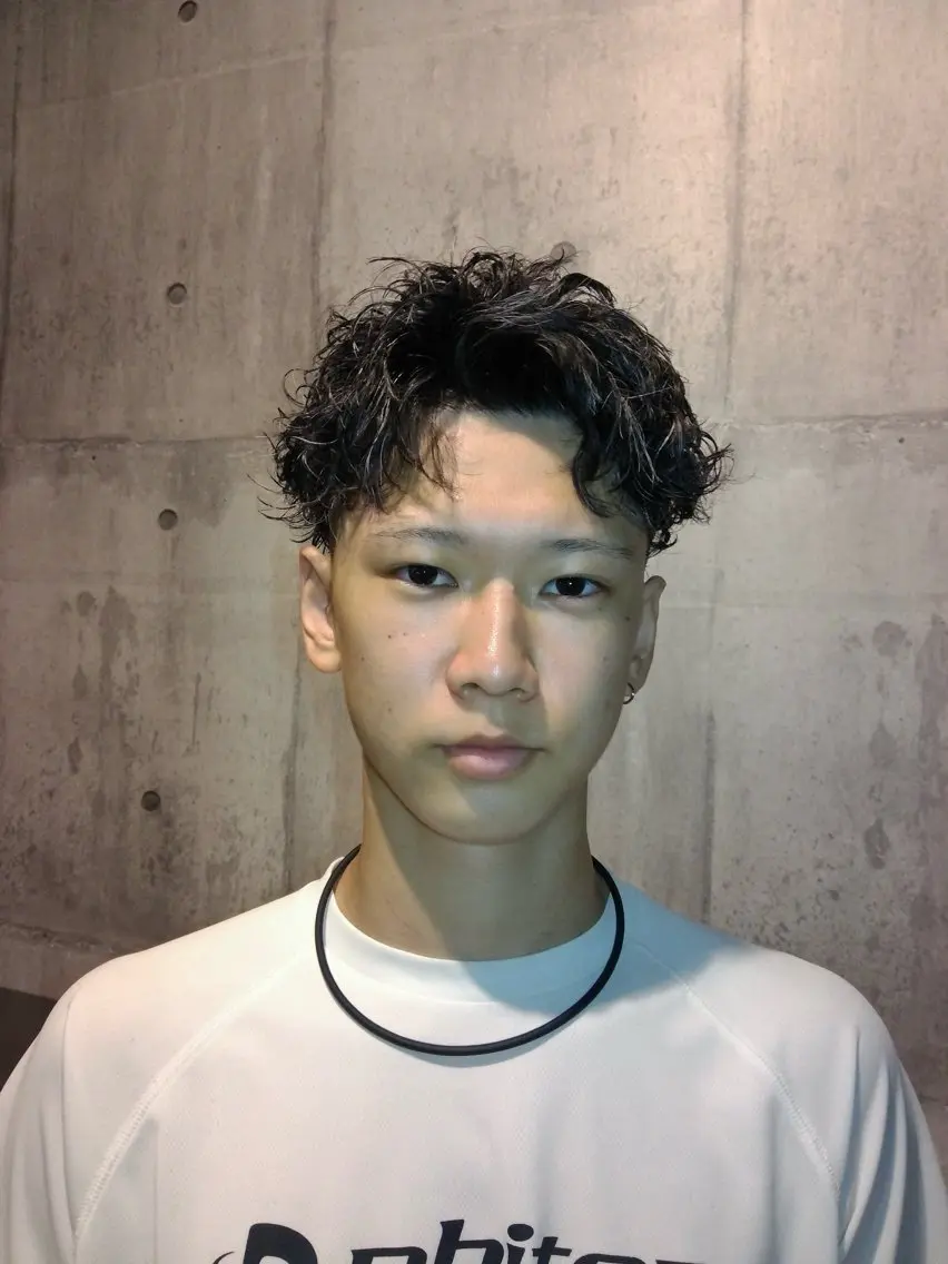 メンズ カット ヘアカラー 窪田 力也のヘアスタイル