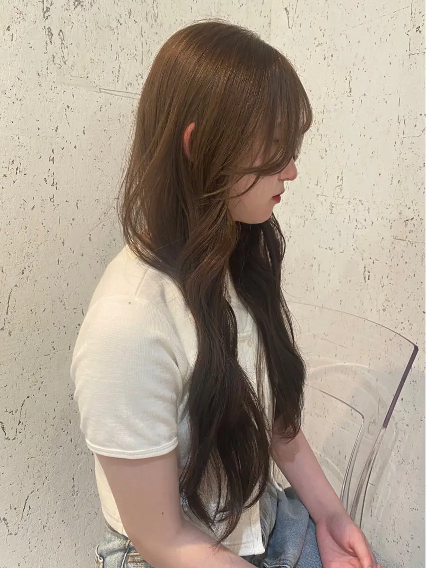 ロング カラー ベージュカラー カット ヘアカラー トリートメント mai / linoah˚✧のヘアスタイル