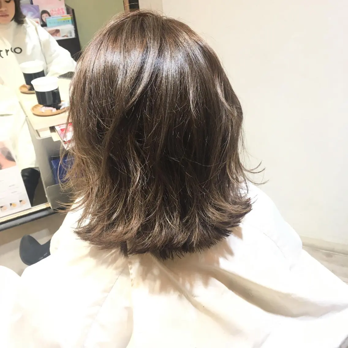 ミディアム カラー アッシュ ブリーチ 透明感カラー ダブルカラー グラデーションカラー 城領 直輝のヘアスタイル