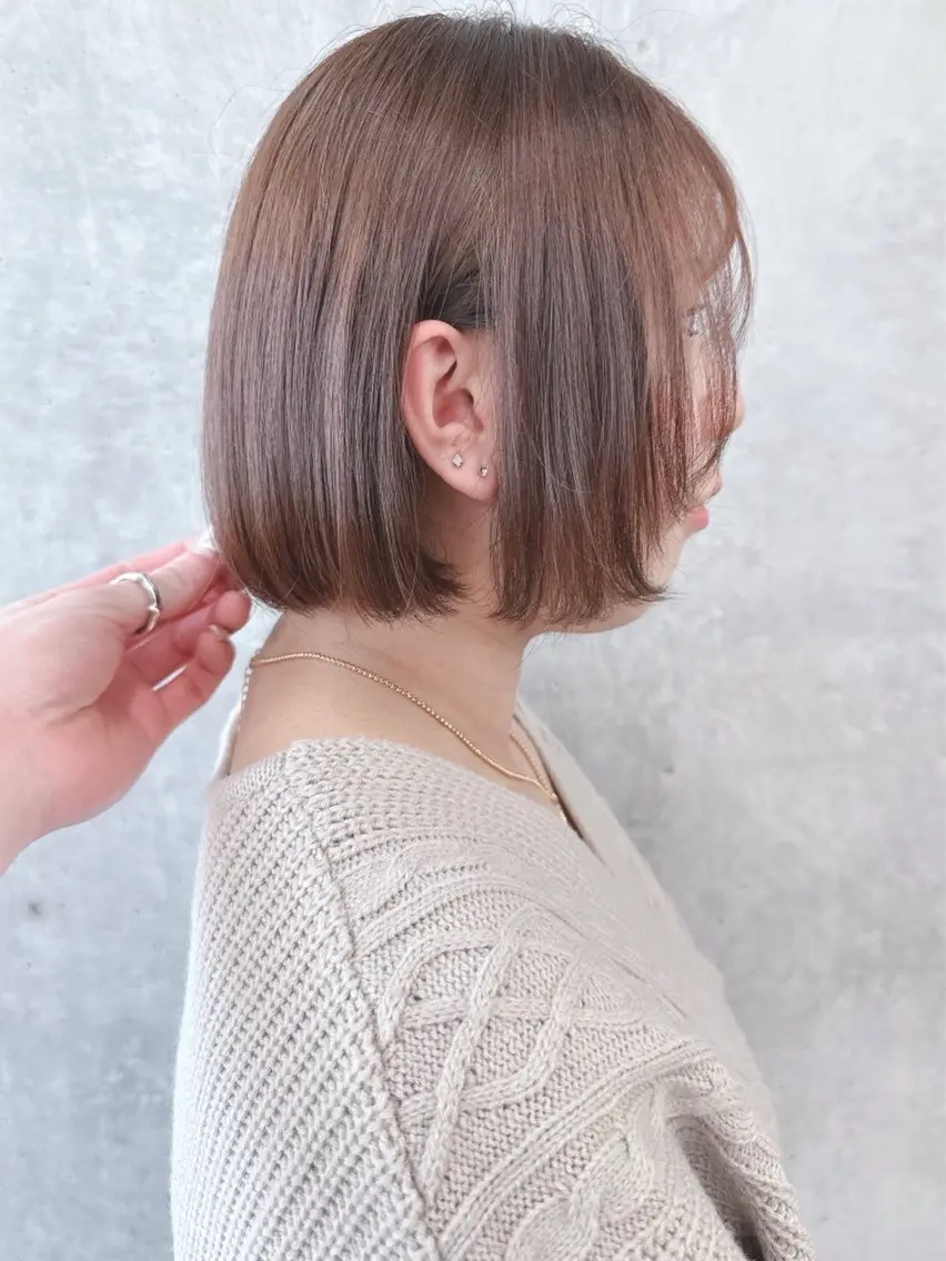 ショート ボブ/ゆるふわ ボブパーマ/とういのヘアスタイル