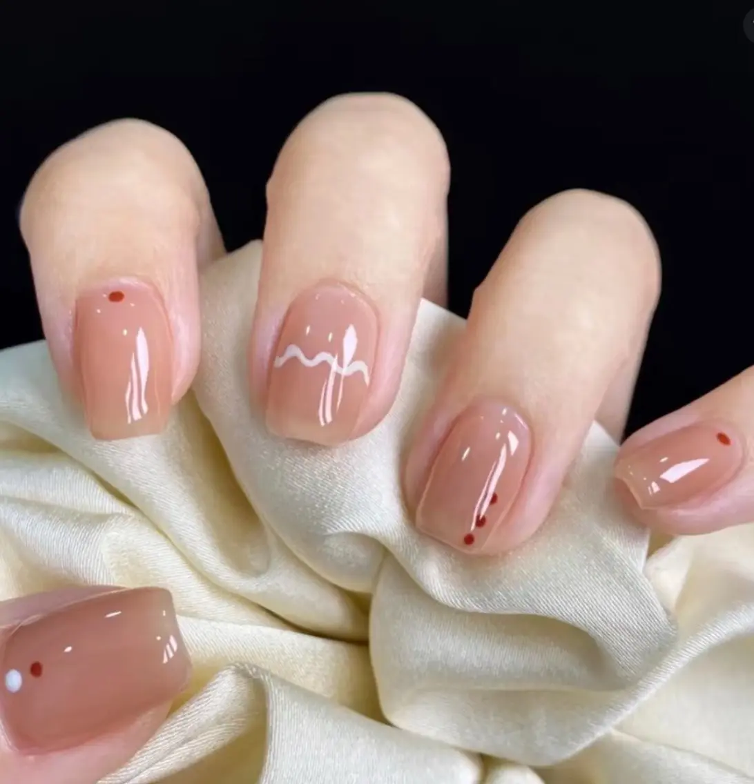ネイル アートネイル オーロラネイル チークネイル フレンチネイル ガラスフレンチ 🎀🎀YooLi Nail Salonのネイルデザイン