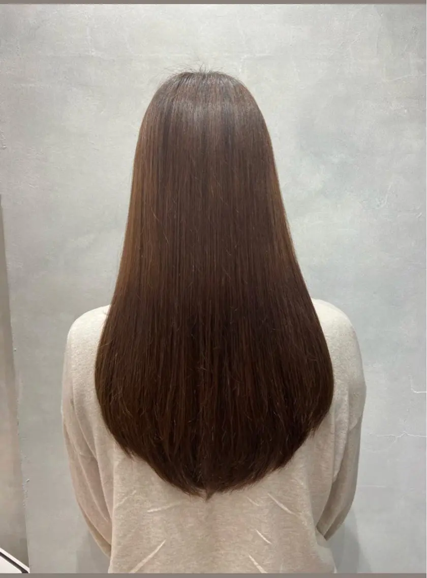 セミロング ボブカット艶髪 矯正濱川響太のヘアスタイル