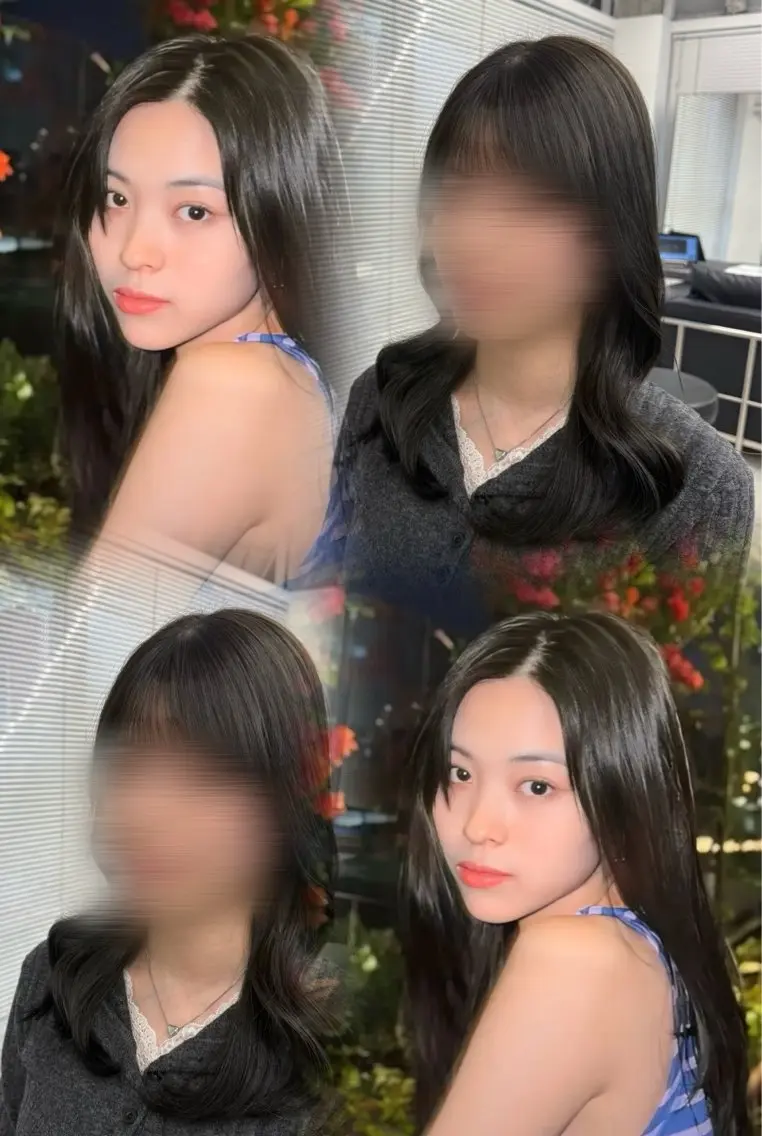 ミディアム カット ヘアカラー トリートメント 韓国🫧髪質改善🫧 縮毛矯正🫧陽菜🫧のヘアスタイル