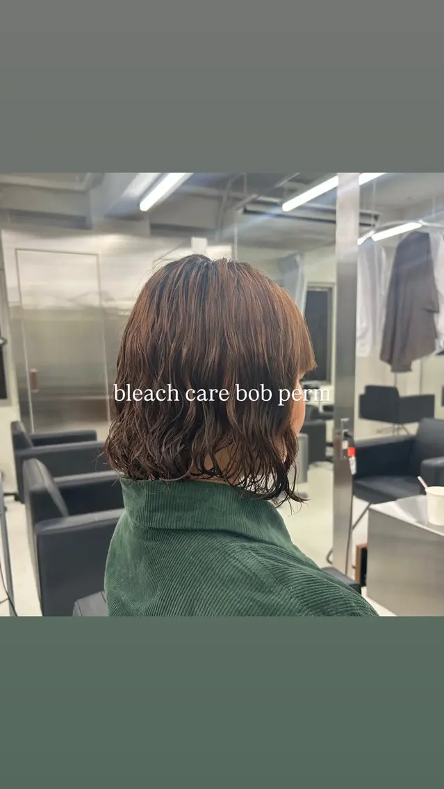 ミディアム パーマ パーマ レディース/ボブ パーマ/ 田中育斗のヘアスタイル