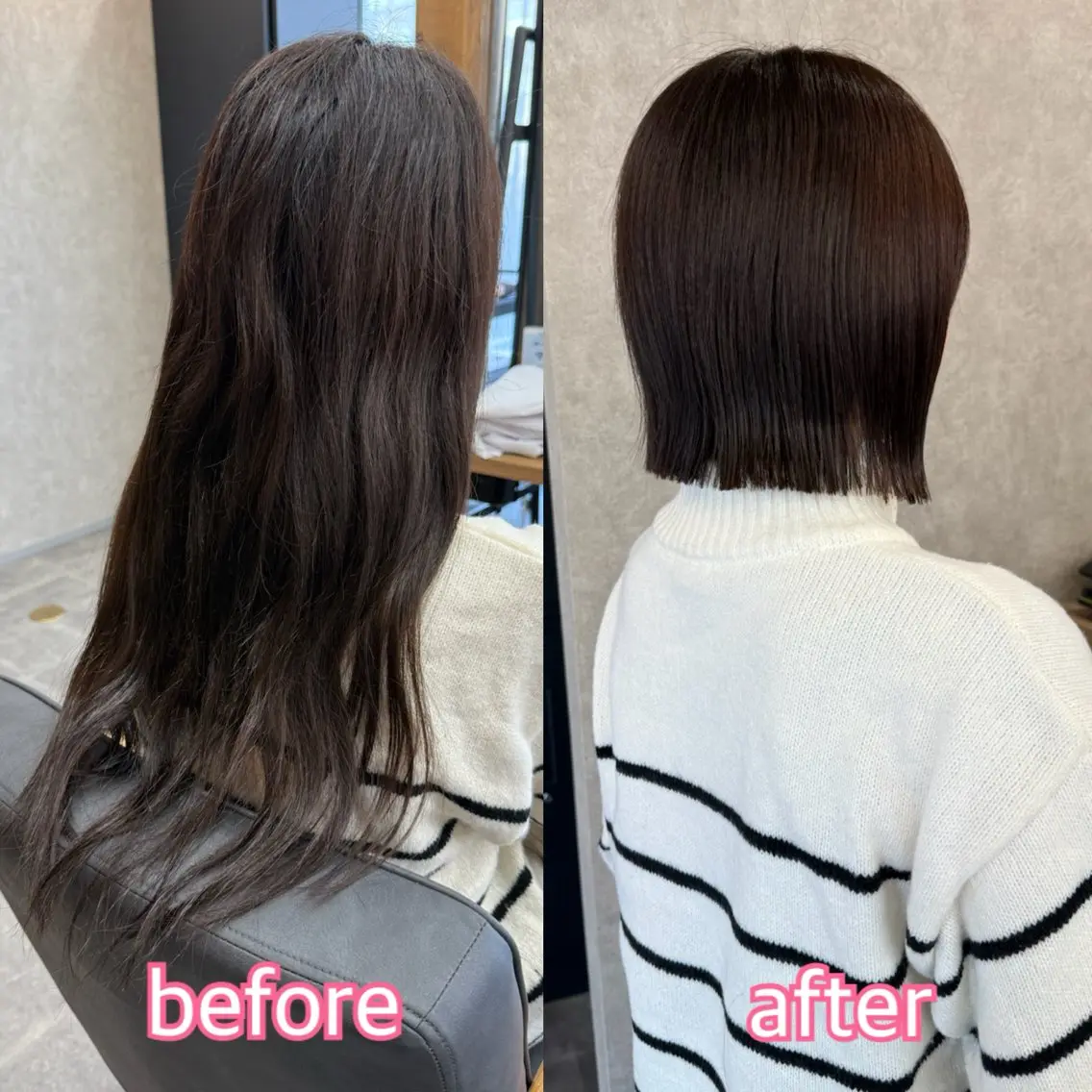 ミディアム ボブ カット トリートメント 似合わせボブ🎀🫧 千葉 優希のヘアスタイル