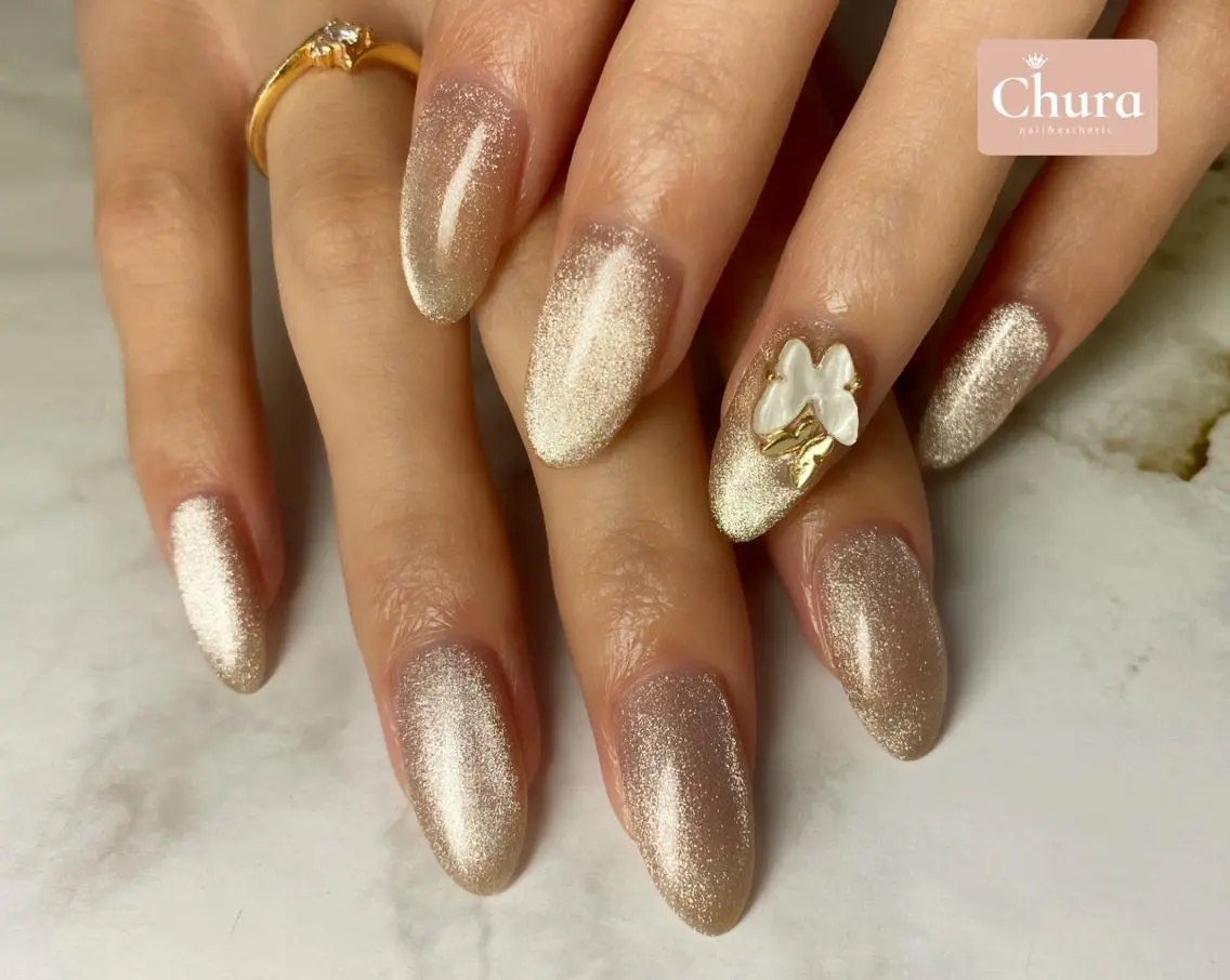 ネイル マグネットネイル 持ち込み ワンカラーネイル ハンドネイル chura刈谷店☆ Nailのネイルデザイン