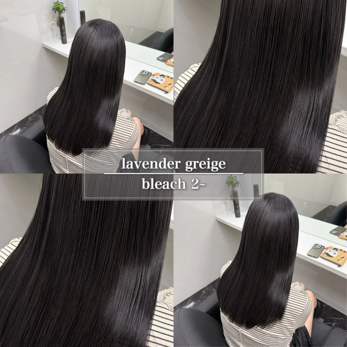 ミディアム カラー ブリーチ ブルーカラー ブルーラベンダー ディープパープル デザインカラー ヘアカラー トリートメント 天神/ケアブリーチ/ 髪質改善/上質艶髪のヘアスタイル