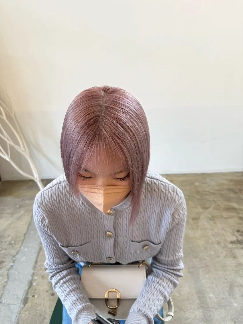 ミディアム 吉川 莉央のヘアスタイル