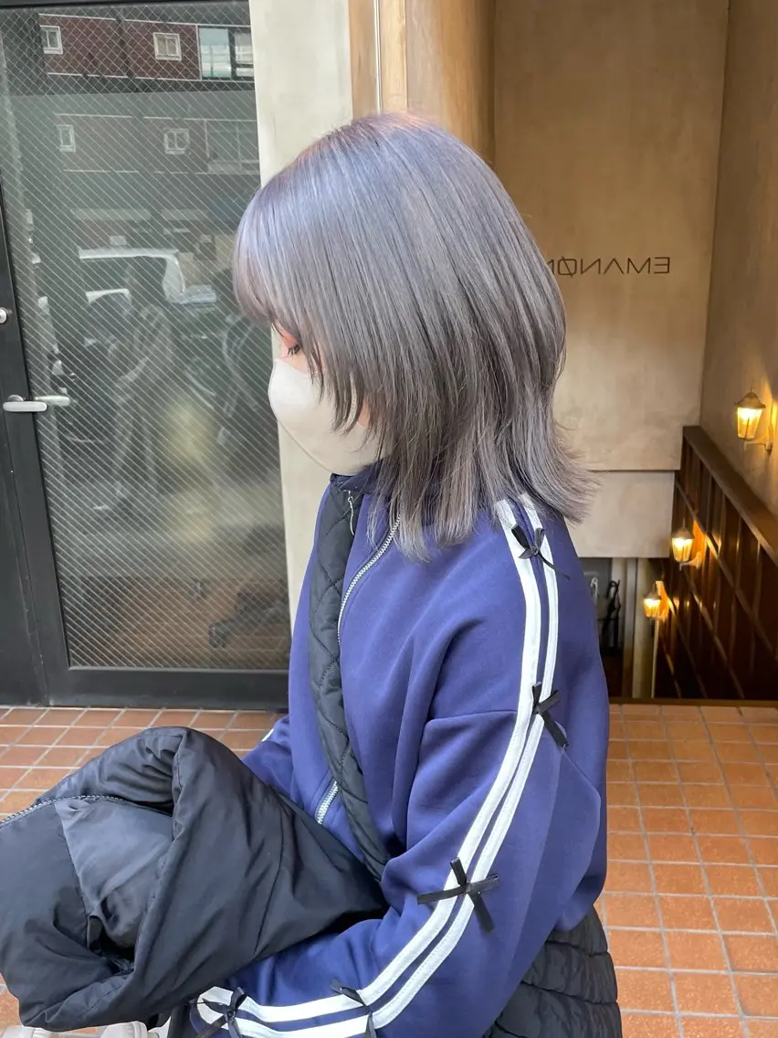 ミディアム カラー カット ヘアカラー akane .のヘアスタイル