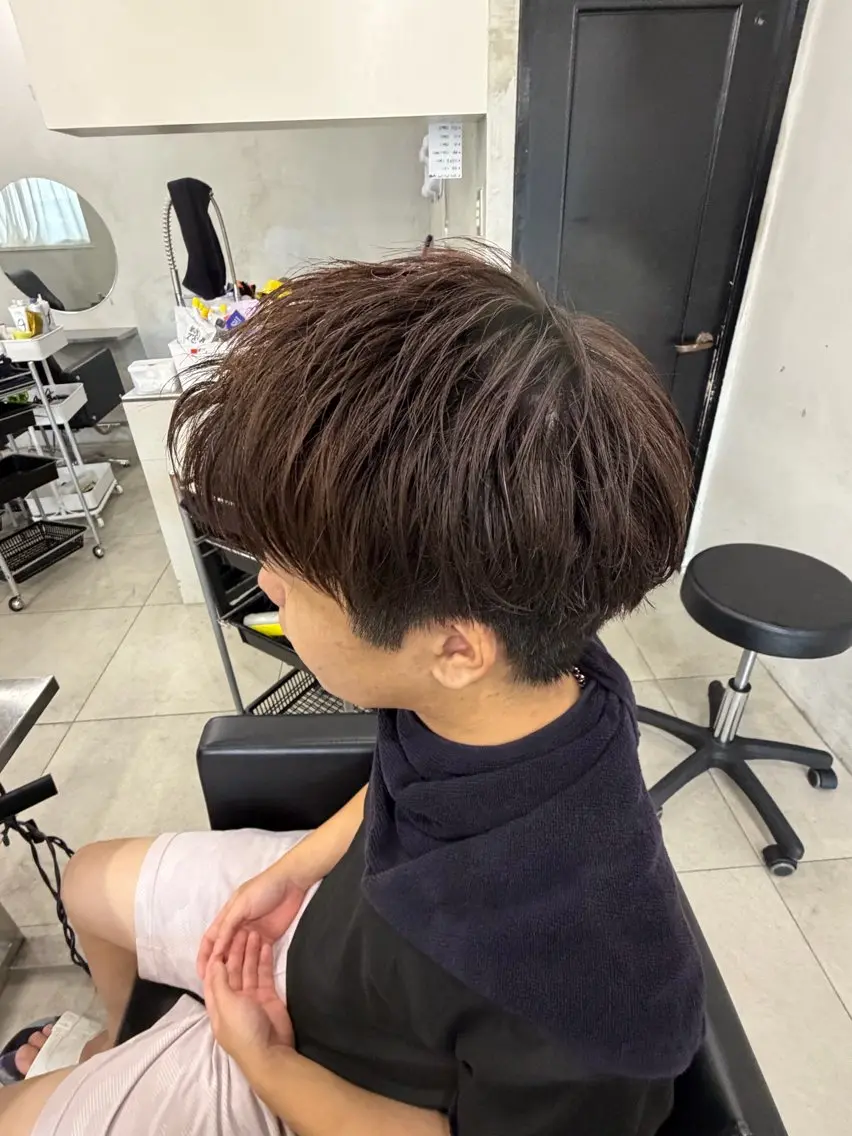 パーマ メンズ 大井 瞬太のヘアスタイル