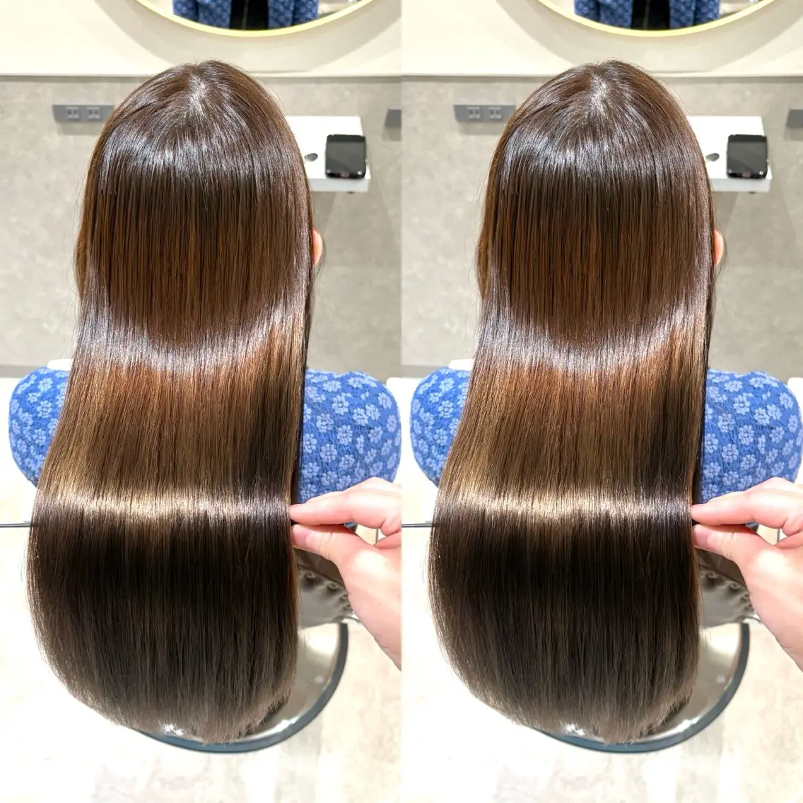 ロング カラー 髪質改善 縮毛矯正 トリートメント カット ヘアカラー 縮毛矯正 髪質改善 縮毛矯正/ レイヤー/銀座/本木のヘアスタイル