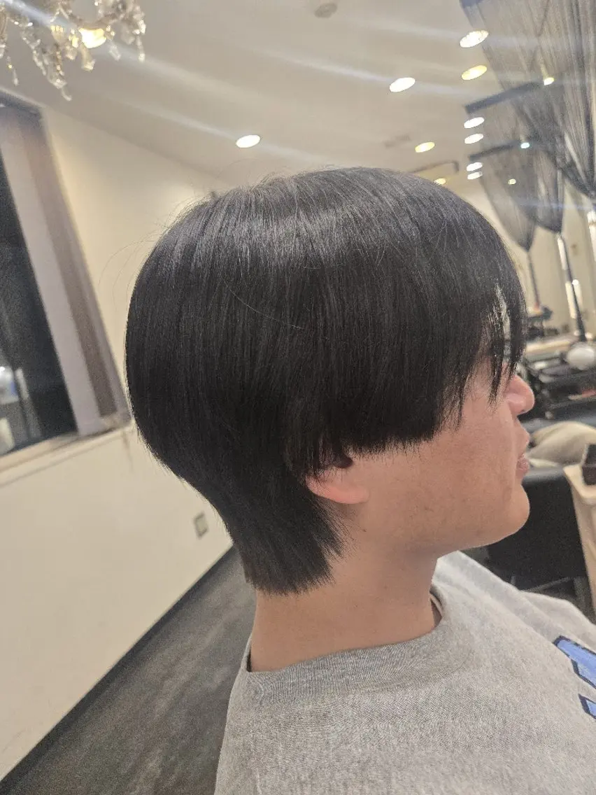 ショート メンズ ダウンパーマ メンズ韓国風 メンズパーマ 韓国風ヘア カット パーマ LEE HANAのヘアスタイル