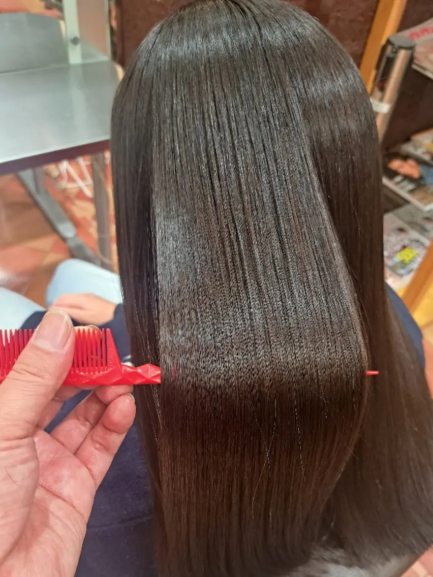 ロング 髪質改善 縮毛矯正 トリートメント 山内 泰輝のヘアスタイル