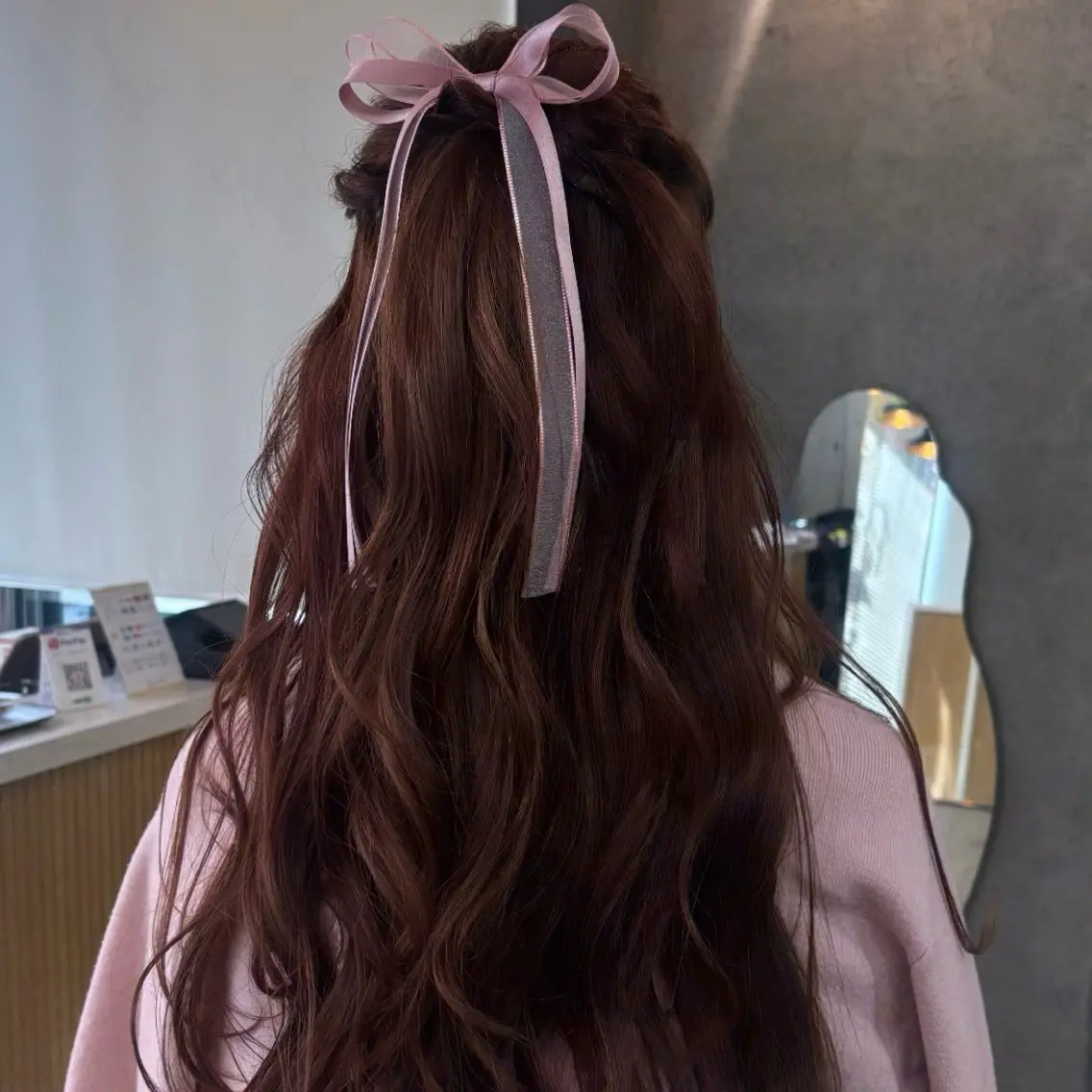 ロング ヘアセット 韓国ヘア🇰🇷 𝑳𝒊𝒏𝒂🤍のヘアスタイル