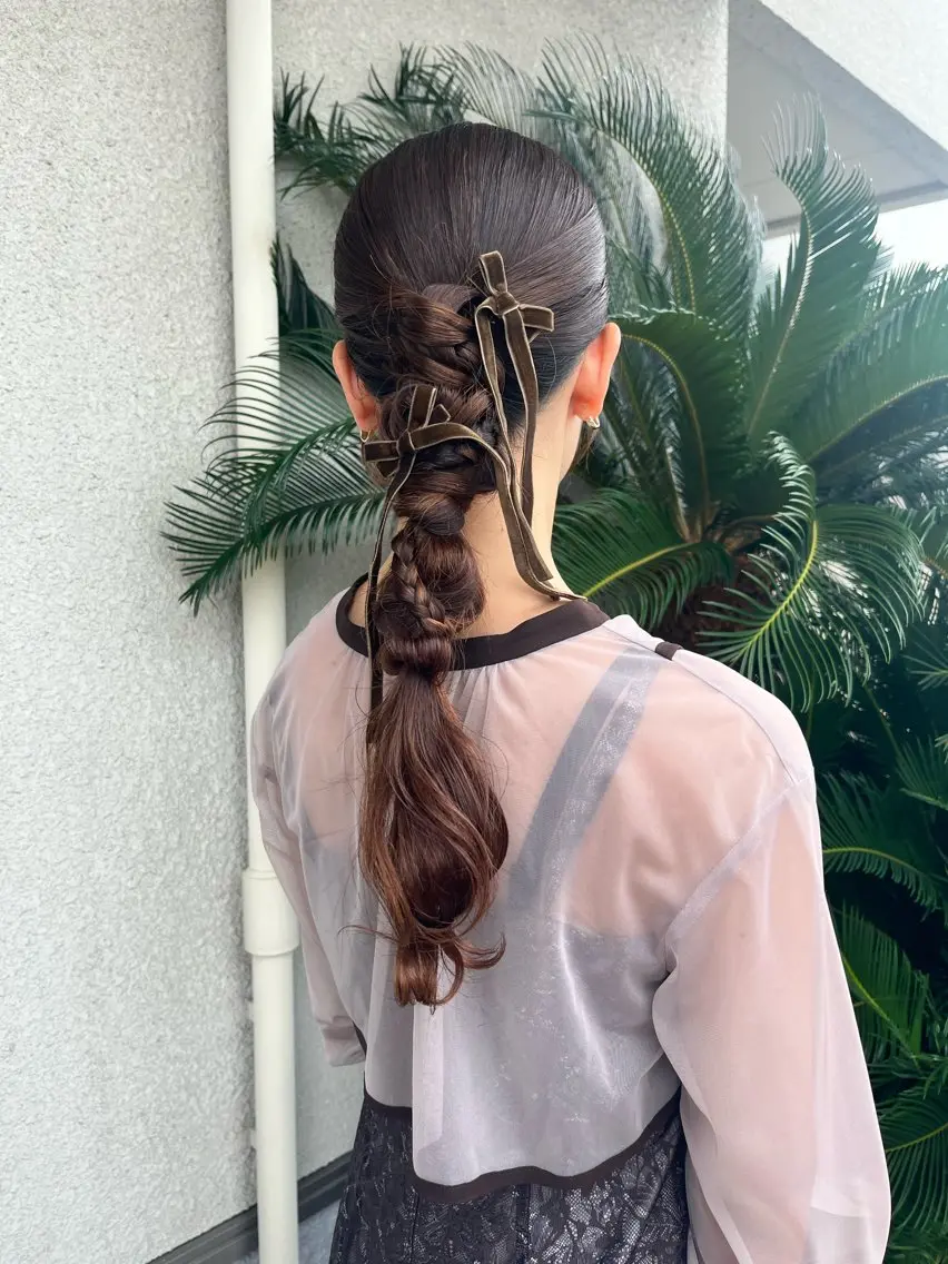 ヘアアレンジ ヘアセット 松本 茜のヘアスタイル