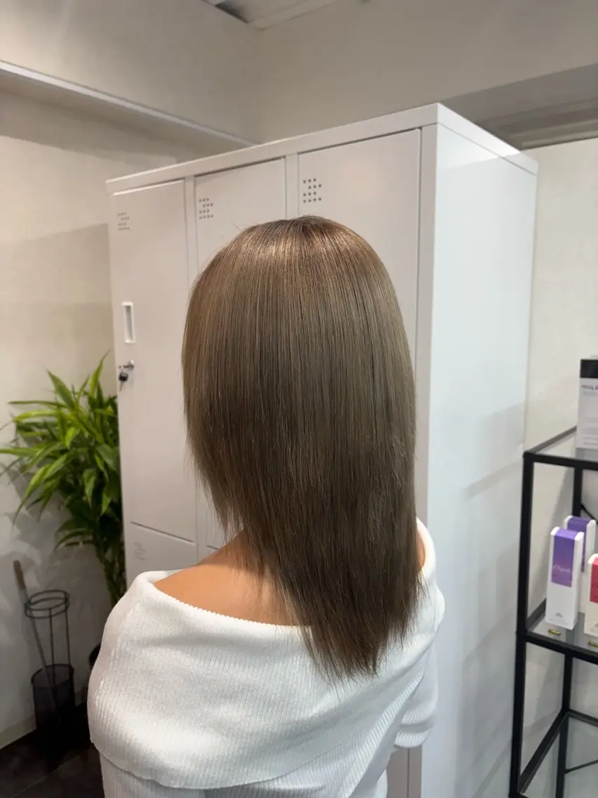 セミロング ヘアカラー haku【津久野店】 ERIKAのヘアスタイル
