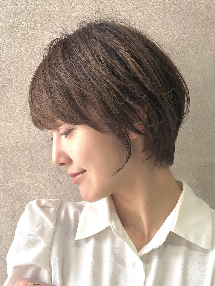 ショート 髪質改善 ショートヘア 小顔カット カット ヘアカラー ⭐️ショート、ボブ 特化美容師⭐️祐介のヘアスタイル