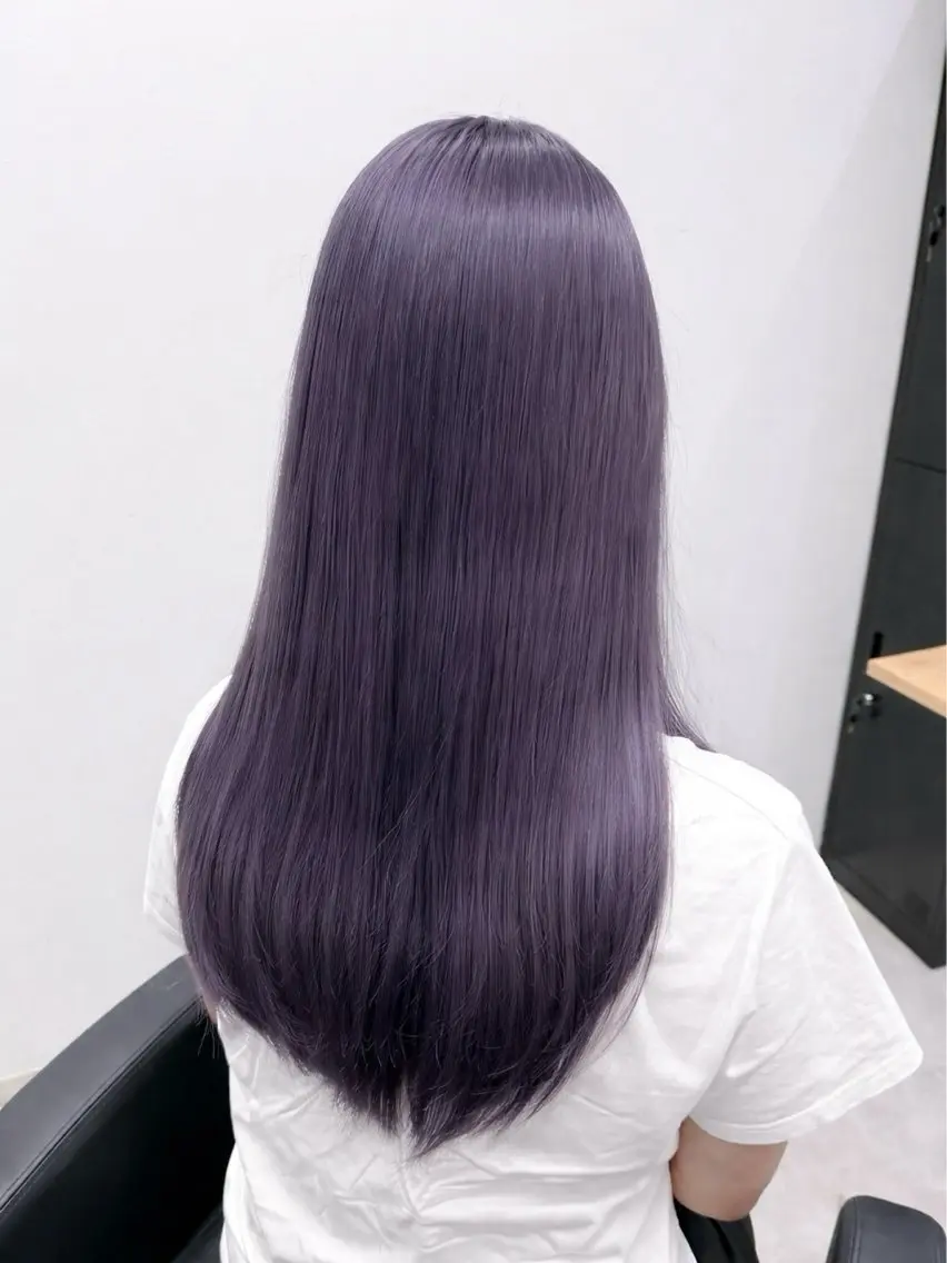 ロング ハイトーン×艶カラー 🤍MIZUKIのヘアスタイル