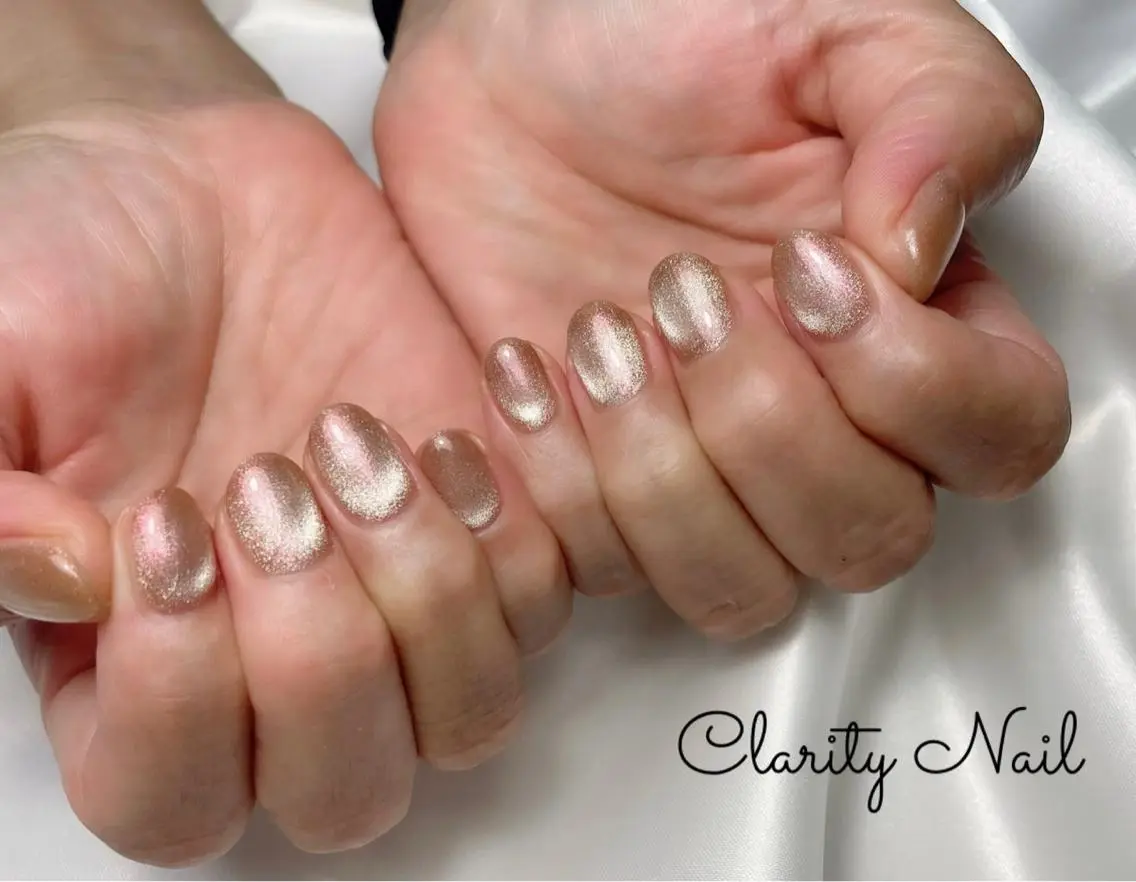 ネイル マグネットネイル ワンカラーネイル ハンドネイル Clarity Nailのネイルデザイン