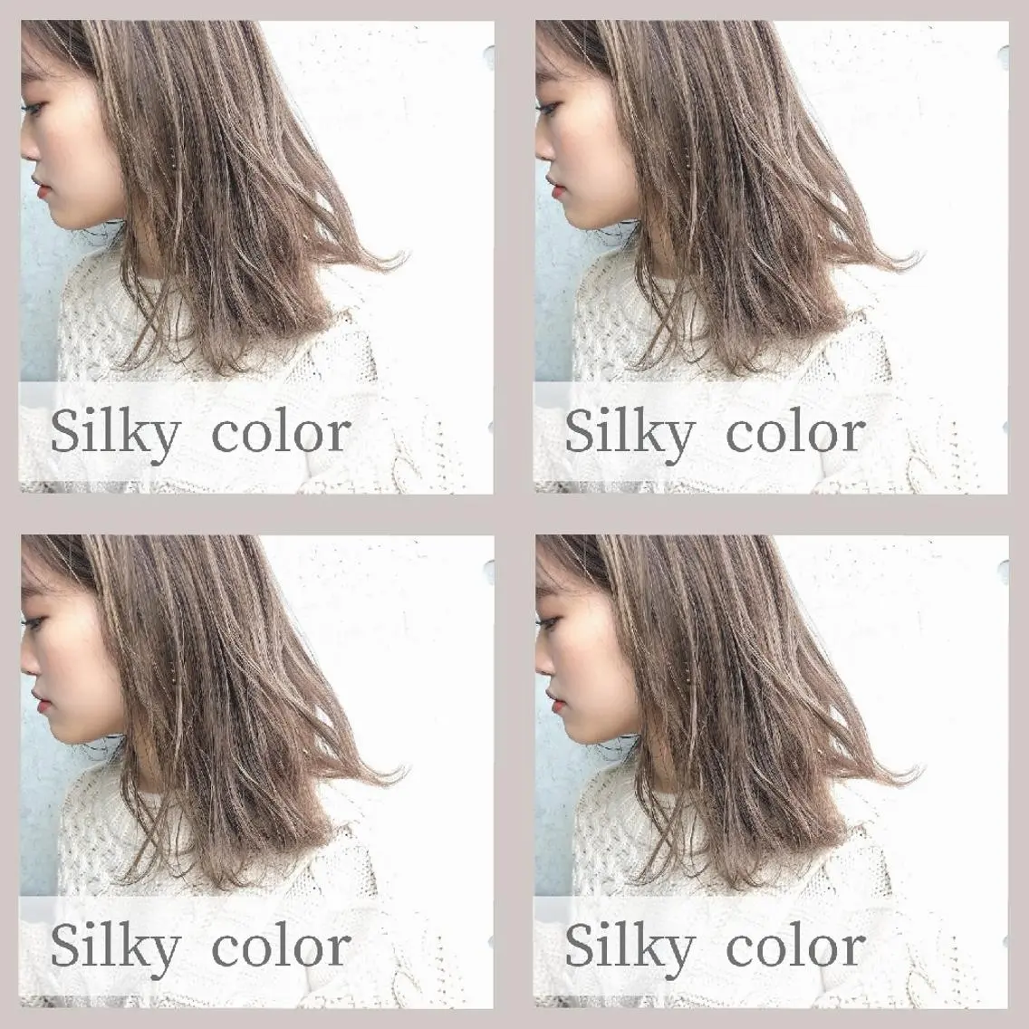 セミロング カラー ヘアアレンジ ブリーチ 透明感カラー ハイライトカラー ハイライト カット ヘアカラー トリートメント 竹内啓太 ボブのヘアスタイル