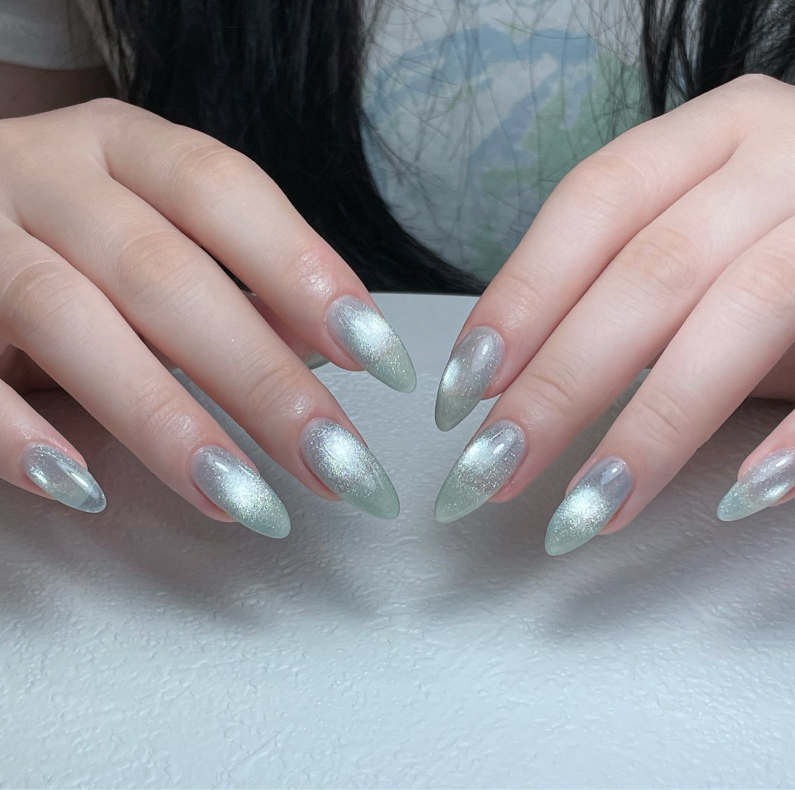 ネイル ボルドー ブラウン チークネイル 長さ出し フレンチネイル MEO NAIL 中野①のネイルデザイン