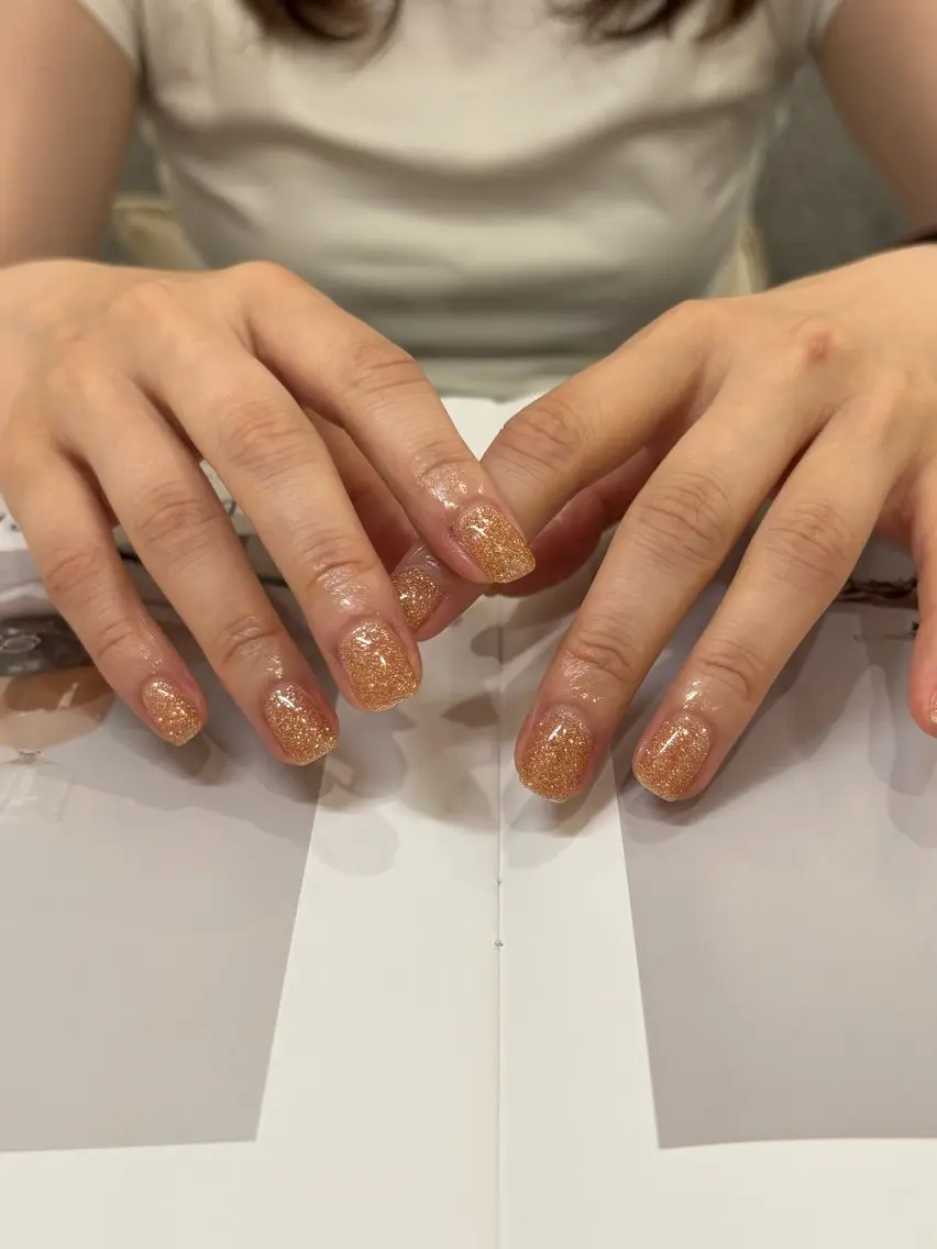 ネイル ラメ(グリッター) ハンドネイル HARUNOKA kotoneのネイルデザイン
