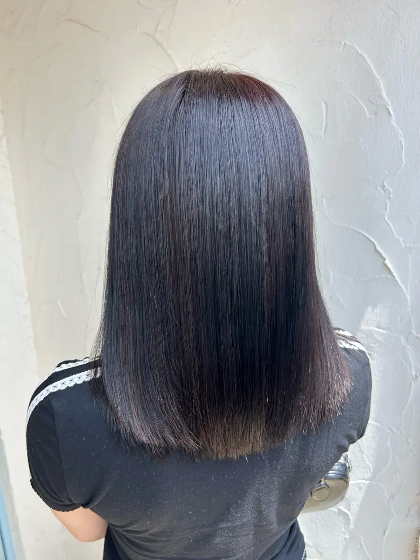 ミディアム パーマ 縮毛矯正 ストレートパーマ 高久 翔大のヘアスタイル