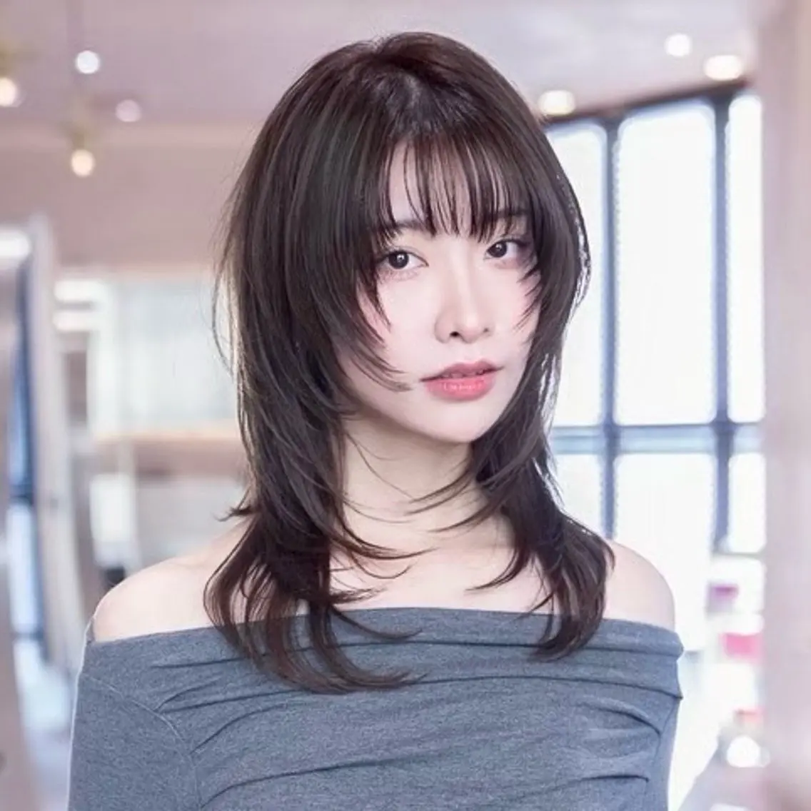 セミロング カラー 渋谷/韓国レイヤー/ ボブ/レイヤー/聖翔のヘアスタイル