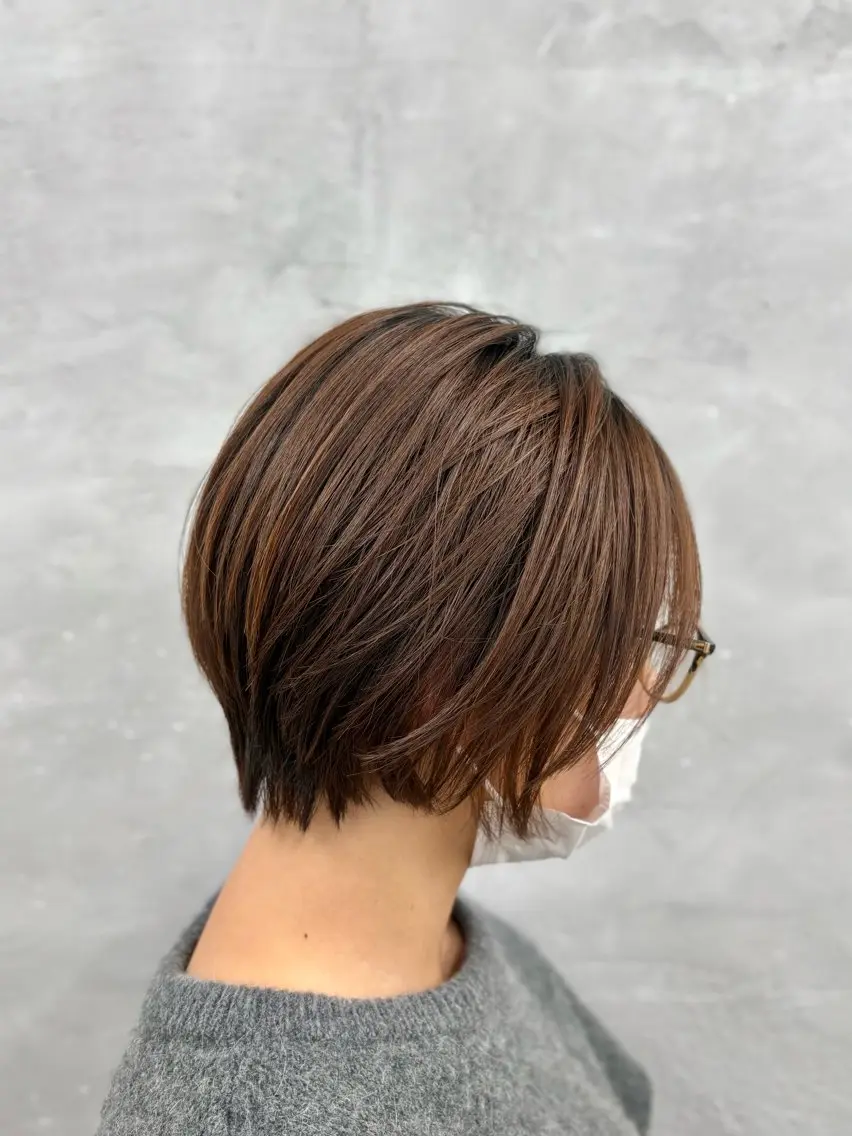 ショート ナカジマ ハルカのヘアスタイル