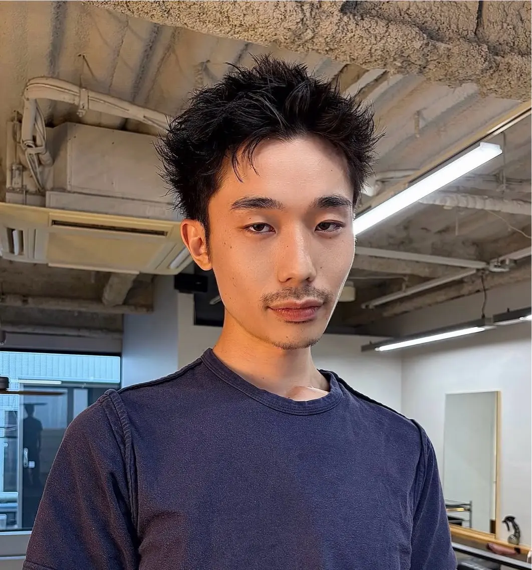 メンズ スパイキーショート カット 西條 航のヘアスタイル